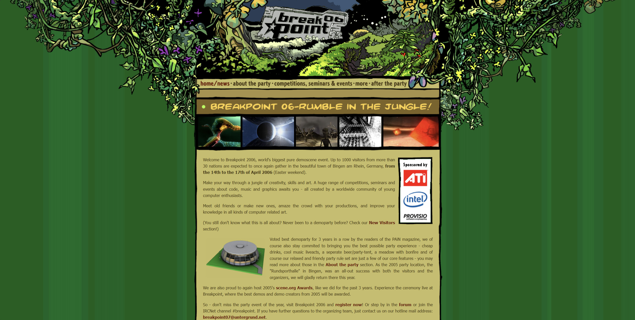 Screenshot of Breakpoint 2006 website