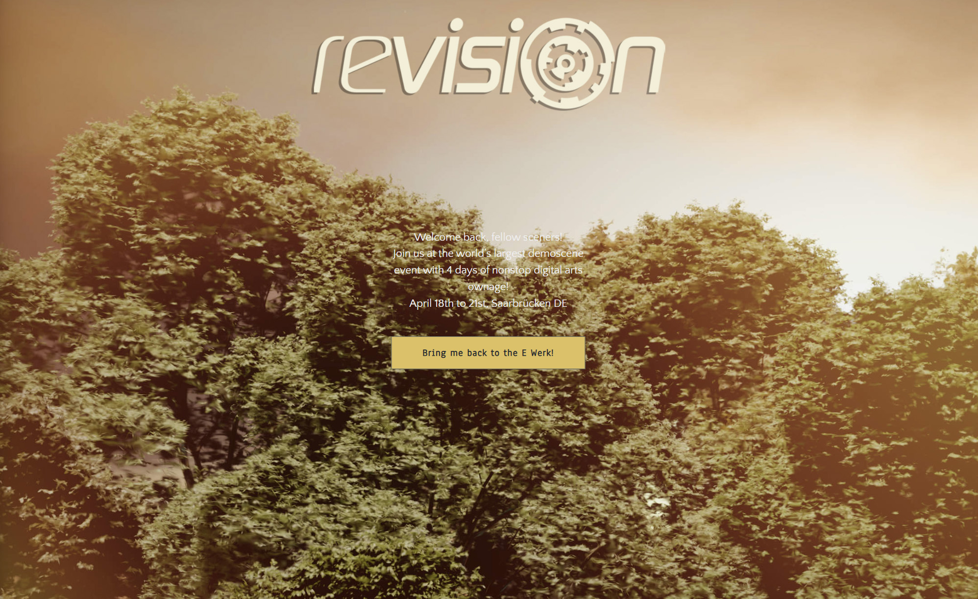 Screenshot of Revision 2025 website